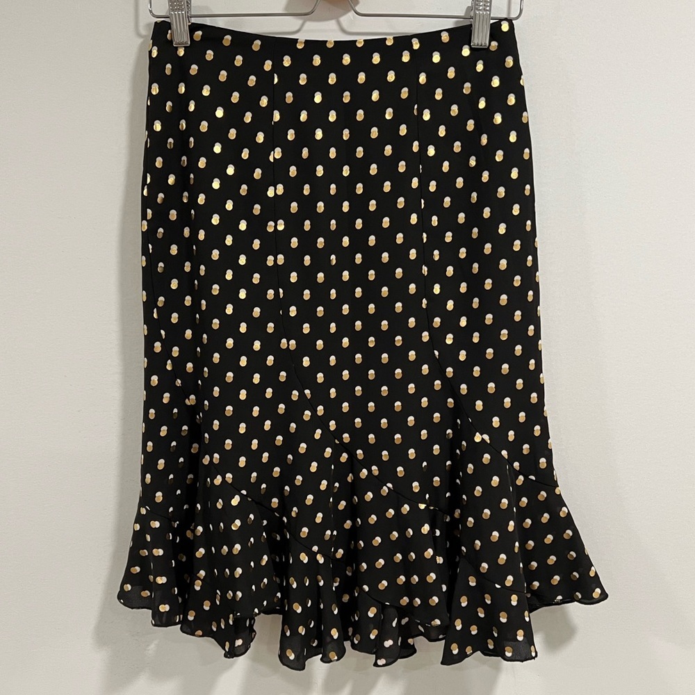 Who What Wear Polka Dot Ruffled Skirt Size 2